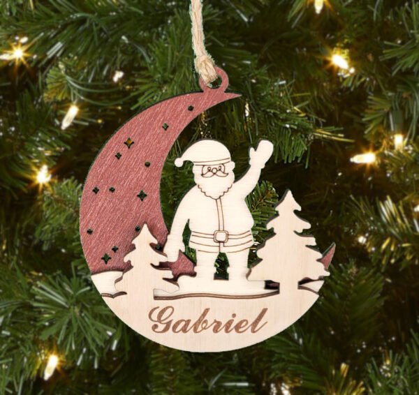 Décoration de Noël en bois personnalisable