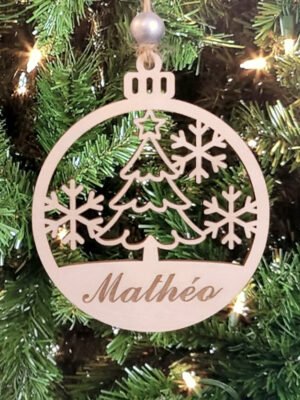 Boule de Noël déco Sapin (N°36)