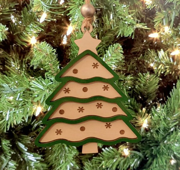 Sapin vert Sapin de Noël contour vert (N°38)